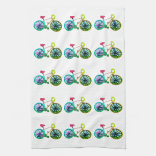 Bicycles Bikes Cycling 4Brad Tea Towel