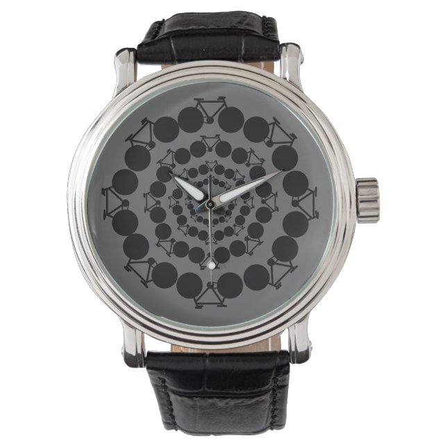 Bicycles Black Elegant  Watch (Front)