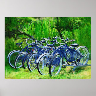 Bicycles Fire Island Poster