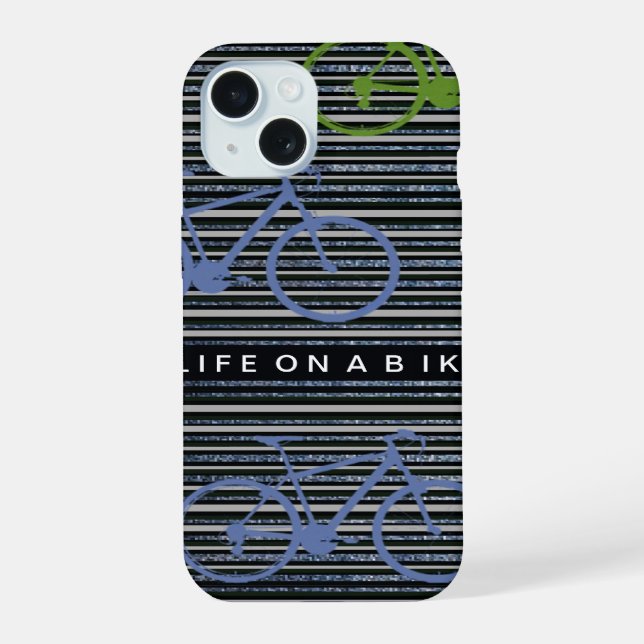 Bicycles for Bikers iPhone 15 Case (Back)