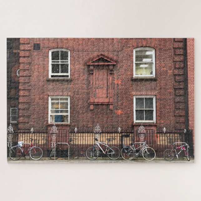 Bicycles, Fulham Road, Chelsea London UK Jigsaw Puzzle (Horizontal)