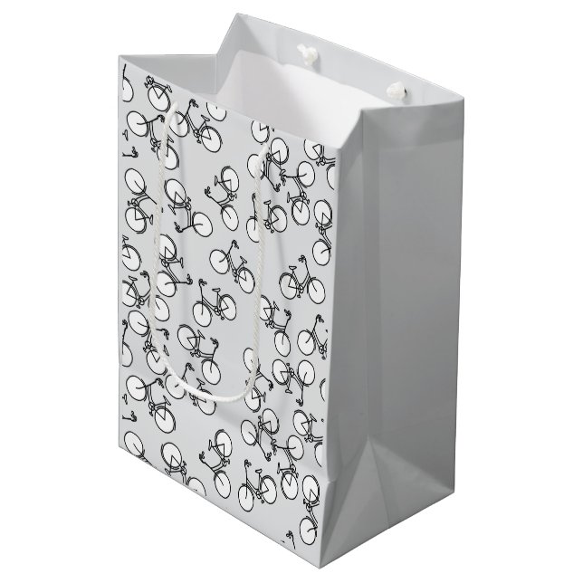 Bicycles Medium Gift Bag (Front Angled)