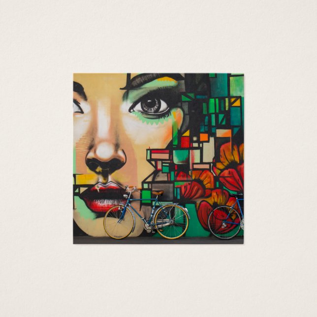 Bicycles on Graffiti wall (Front)