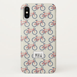 Bicycles Pattern custom monogram phone cases