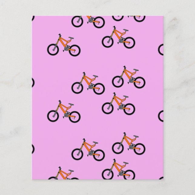 Bicycles pattern on pink (Front)