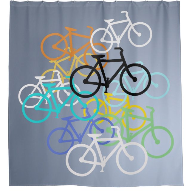 Bicycles. Shower Curtain (Front)