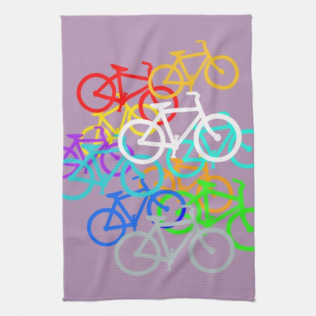 Bicycles Tea Towel (Vertical)