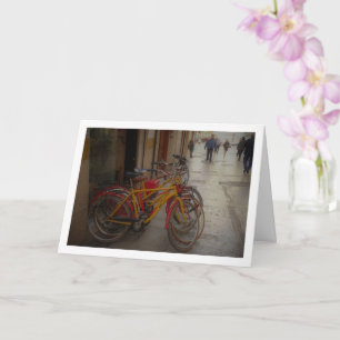 Bicycles, Valencia City, Spain Card
