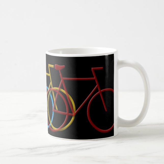 Bicyclesin3ColorsBig Coffee Mug (Right)