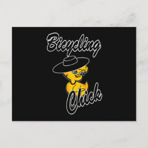 Bicycling Chick #4 Postcard