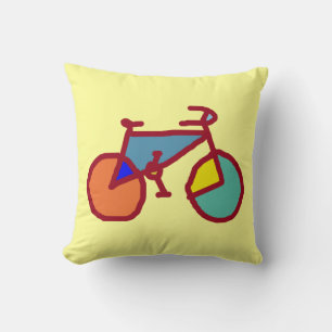 bicycling ~ colorful bike cushion