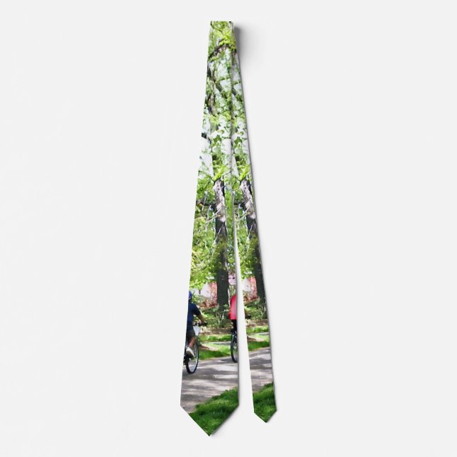 Bicycling in Spring Tie (Front)