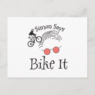 Bicycling Postcard