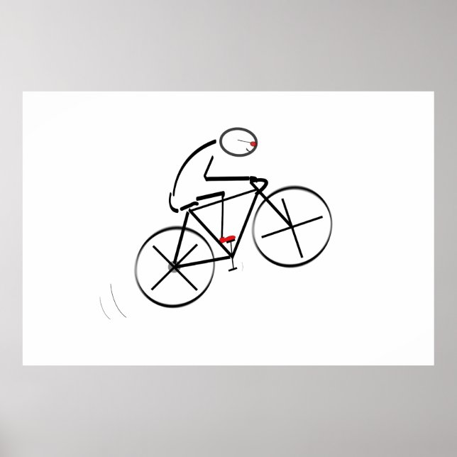 Bicyclist Birthday Poster (Front)