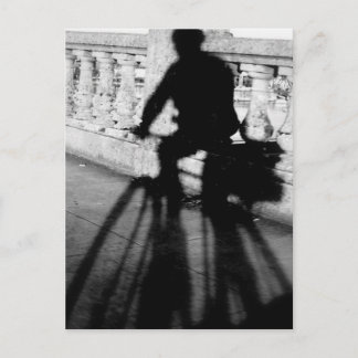 Bicyclist On Burnside Bridge, Portland, Oregon Postcard