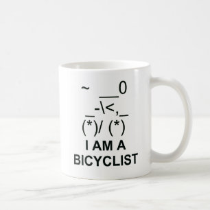 Bicyclist Symbol Coffee Mug