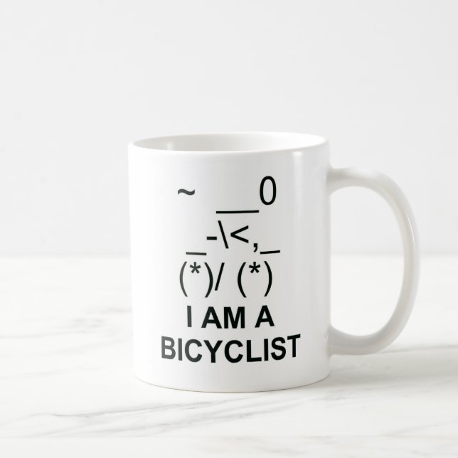 Bicyclist Symbol Coffee Mug (Right)
