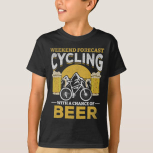 Bicyclist Weekend Forecast Cycling With A Chance O T-Shirt