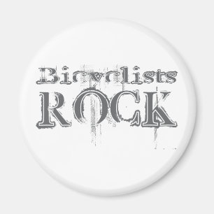 Bicyclists Rock Magnet