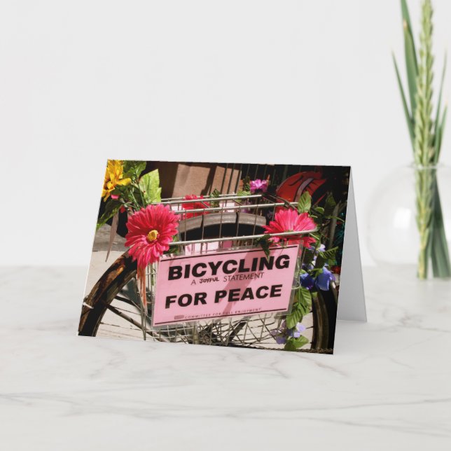 Bicyling For Peace Card (Front)