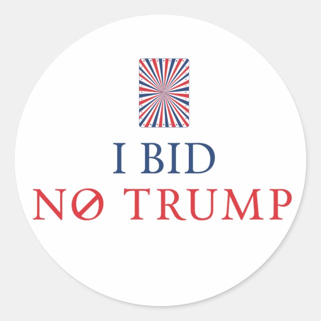 Bid No Trump Sticker (Front)