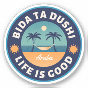 Bida Ta Dushi Aruba Happy Island Sticker