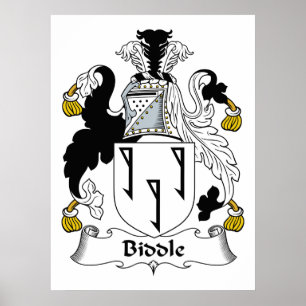 Biddle Family Crest Poster