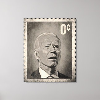 Biden 0 Cent Meme Canvas Art