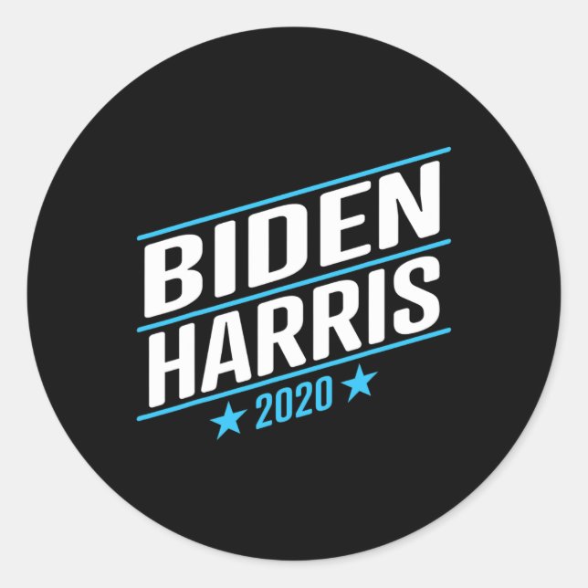 Biden 2020 And Kamala Harris On The One Ticket 2  Classic Round Sticker (Front)