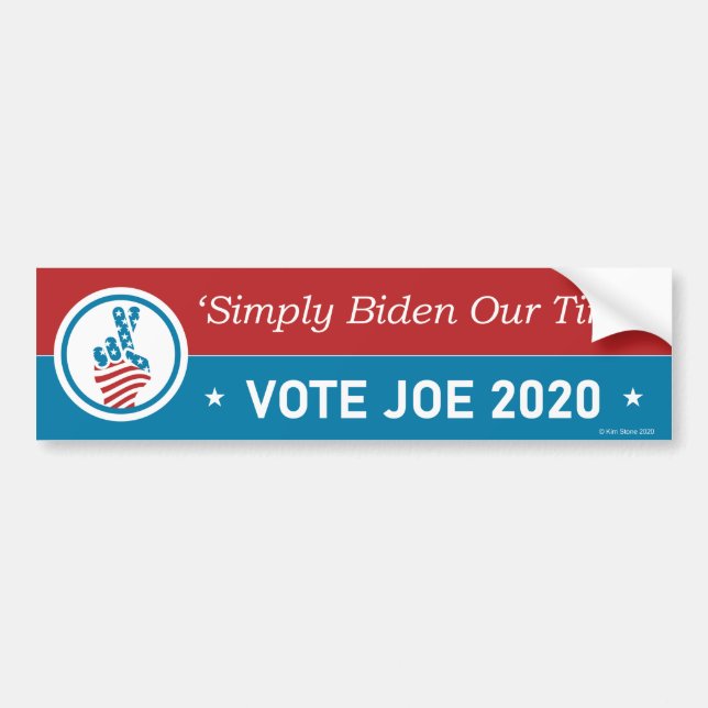 Biden 2020 Bumper Sticker (Front)