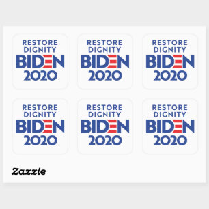 BIDEN 2020 - Restore Dignity Square Sticker