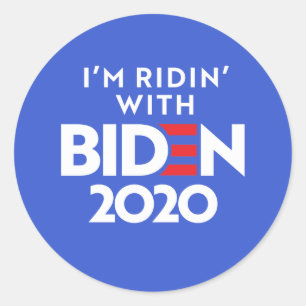 BIDEN 2020 - Ridin with Biden Classic Round Sticker