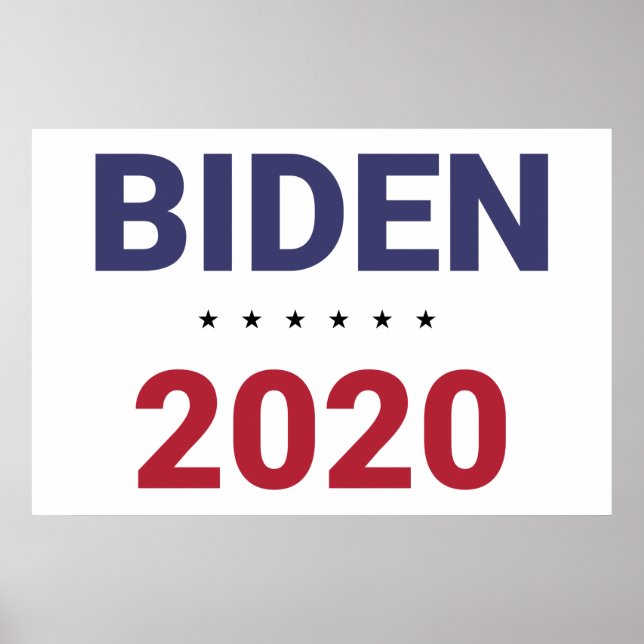 Biden 2020 (US Presidential Election) Poster (Front)