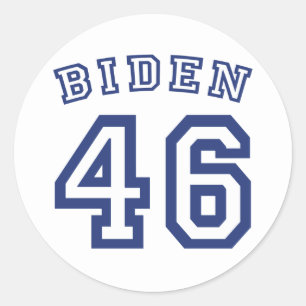 BIDEN 46 CLASSIC ROUND STICKER