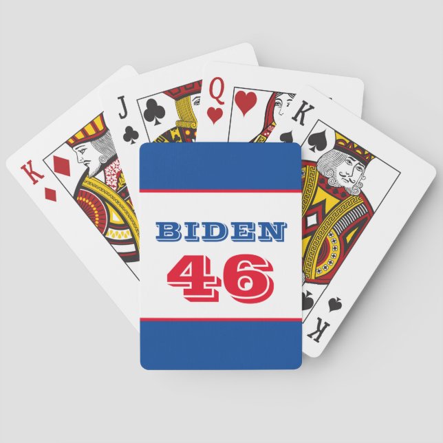Biden 46 Collegiate Style Playing Cards (Back)