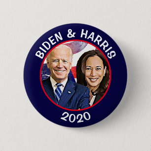 Biden and Harris 2020 US Election Rally 6 Cm Round Badge