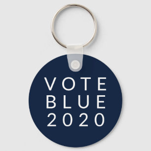Biden and Harris Vote Blue 2020 Simple Minimal Key Ring