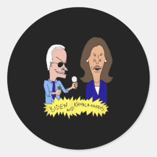Biden And Kamala-harris Parody Classic Round Sticker