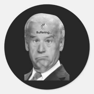 Biden Buffering Sarcastic President Joe Gift For R Classic Round Sticker