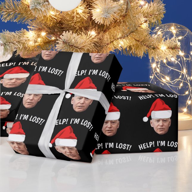 BIDEN CHRISTMAS FUNNY LOST WRAPPING PAPER (Holidays)
