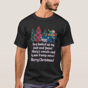 Biden Colonoscopy Meme Christmas Butt Wiped Biden T-Shirt