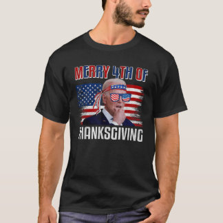 Biden Dazed Merry 4th Of Thanksgiving 4th Of July T-Shirt