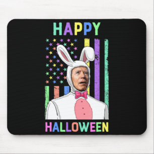 Biden Easter Happy Halloween Bunny Joe Easter Flag Mouse Mat
