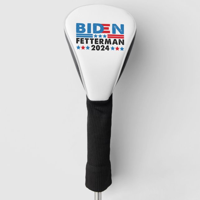Biden Fetterman 2024  Golf Head Cover (Front)