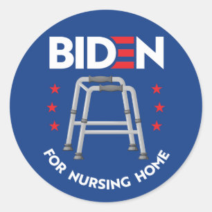 Biden for Nursing Home Classic Round Sticker