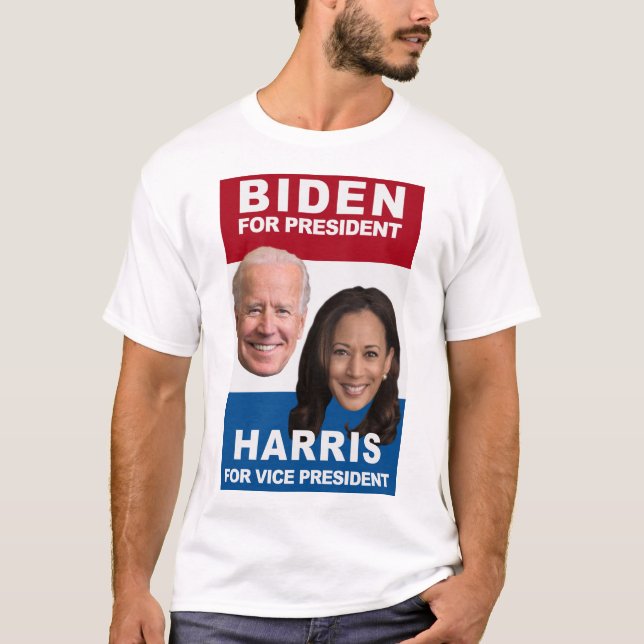 BIDEN for President, HARRIS for Vice President T-Shirt (Front)
