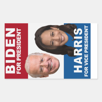 BIDEN for President, KAMALA HARRIS for VP Rectangular Sticker