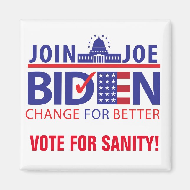 BIDEN FOR PRESIDENT! MAGNET (Front)