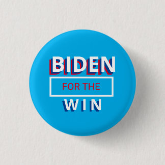 Biden for the Win - Light Blue 3 Cm Round Badge