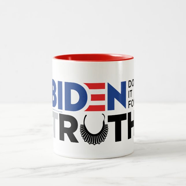 Biden for tRUTH Two-Tone Coffee Mug (Center)